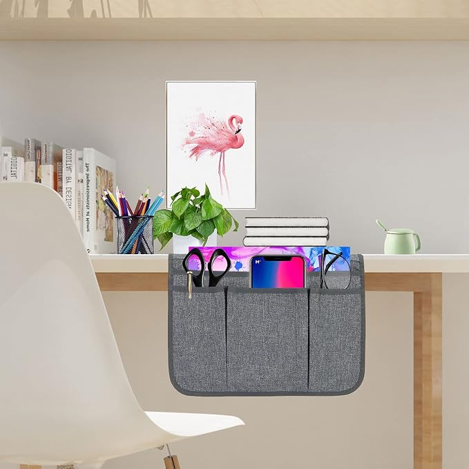 Bedside Caddy Bedside Storage Organizer Magazine Phone Tablet iPad Remote Holder - Image 7