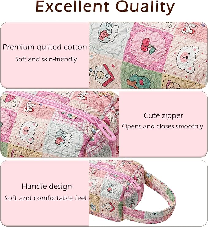 Quilted Hair Tools Travel Bag，Hair Styling Accessories Storage Case - Image 4