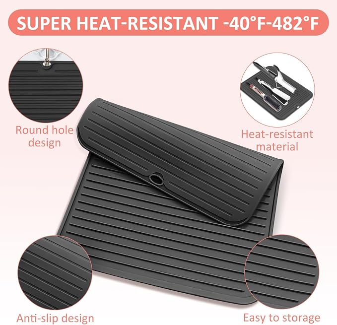 Quccefods Large Heat Resistant Silicone Mat - Image 3