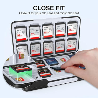 HEIYING SD Card Holder for Memory SD and TF Cards, Portable SDXC SDHC Memory - Image 3