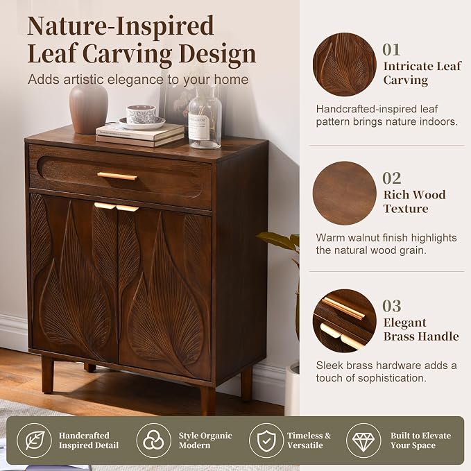 Ahokua Mid Century Modern Accent Cabinet - Image 3