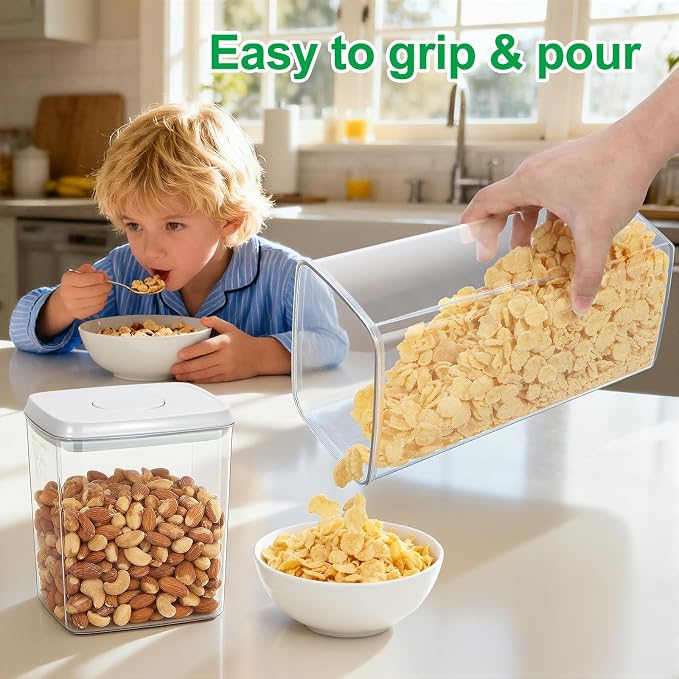 TBMax Flour Sugar Storage Container 3Pack 1.26+2.11+3.48 Quart, Airtight Food - Image 2