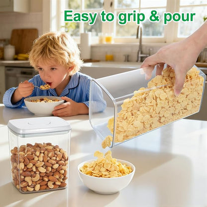 TBMax Flour Sugar Storage Container 3Pack 1.26+2.11+3.48 Quart, Airtight Food - Image 2