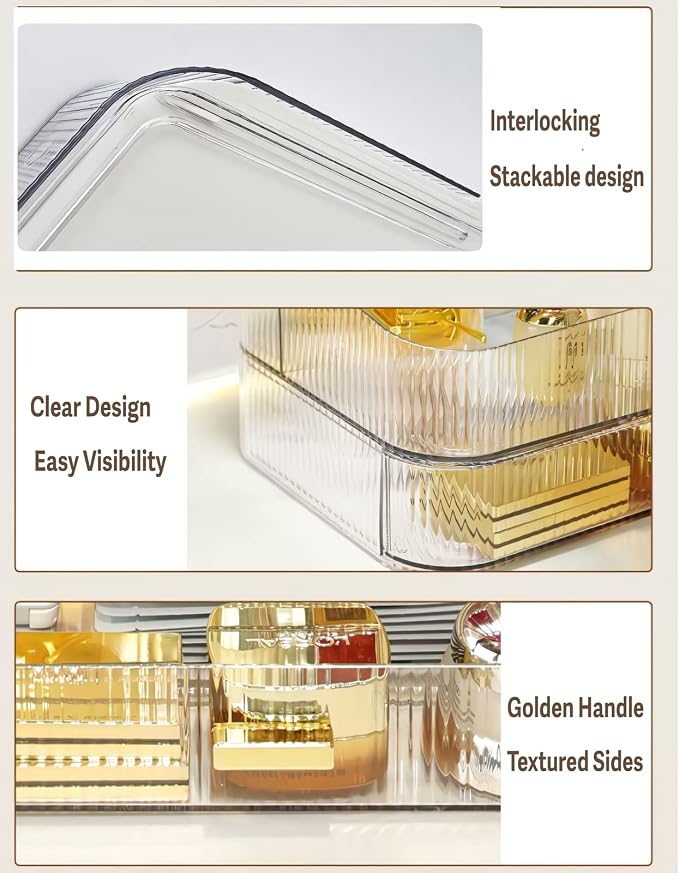 Stackable Clear Plastic Organizer Drawer | Organize Eyeshadow Palettes - Image 6