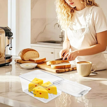 Cheese Holder Food Storage, Airtight Cheese Storage Box - Image 4