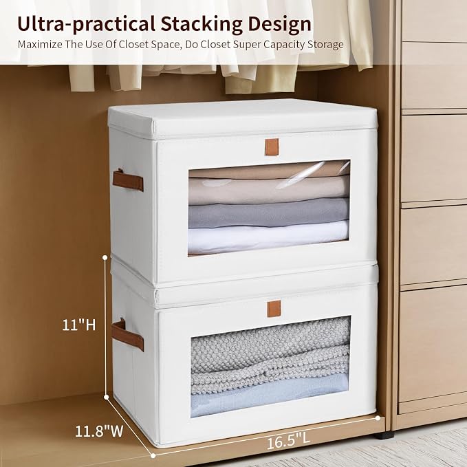 Homsorout Large Clothing Storage Bins - Image 3
