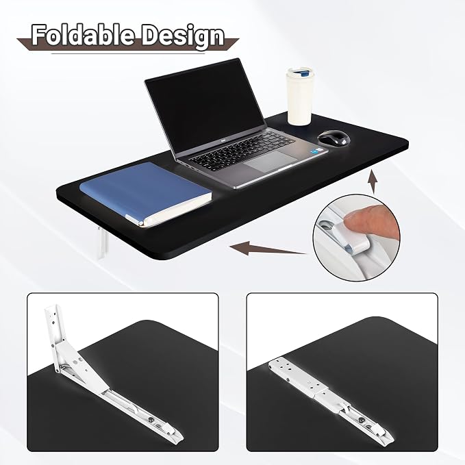 Wall Mounted Folding Table 31.5”L x 15.7”W, Laundry Folding Table - Image 4