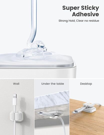 3-in-1 Cord Organizer Spring Clip Holder - Image 6