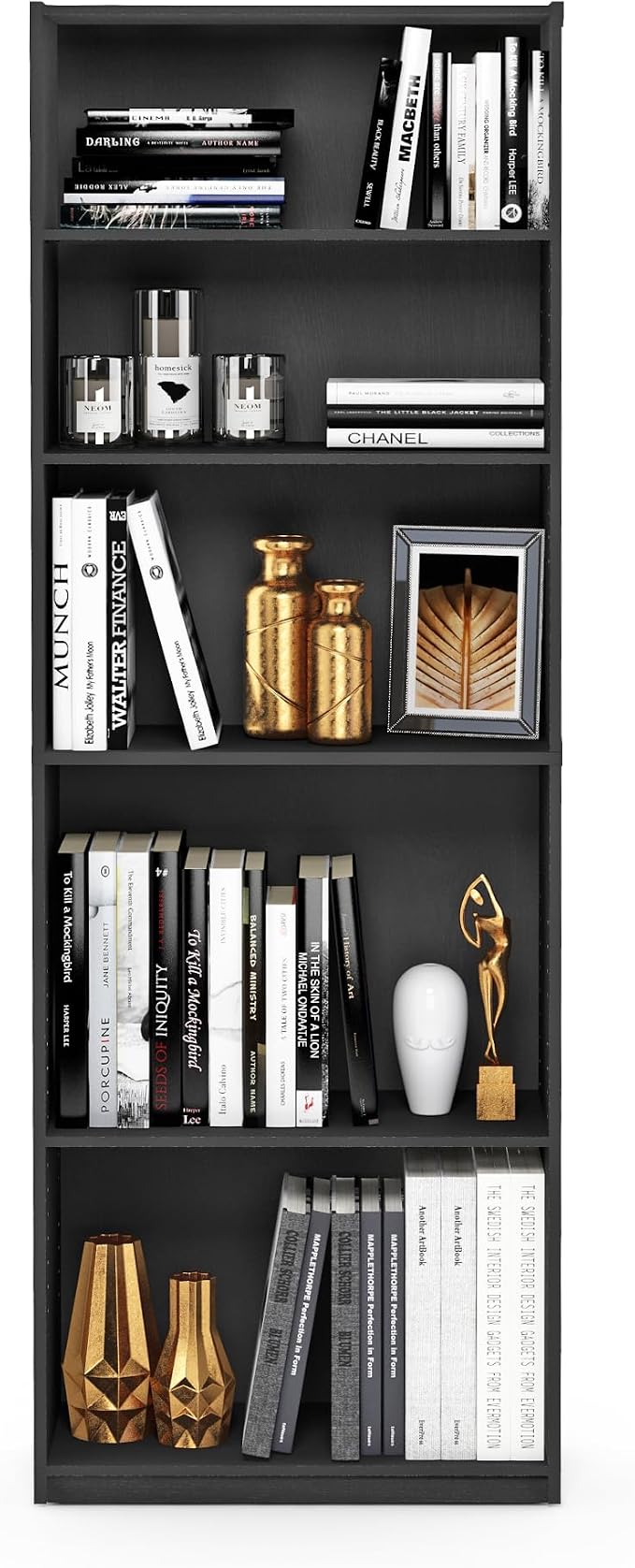 Furinno Jaya Book Shelf, 5-Tier Bookshelf, Bookcase - Image 8