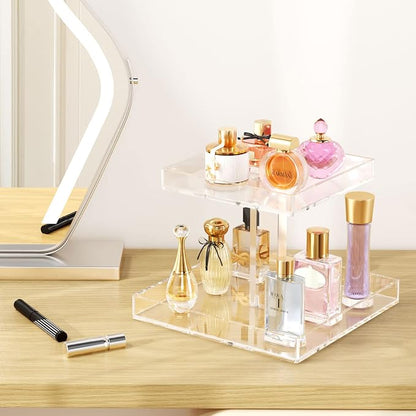 NIUBEE 2-Tier Acrylic Bathroom Cosmetic Storage Organizer - Image 5