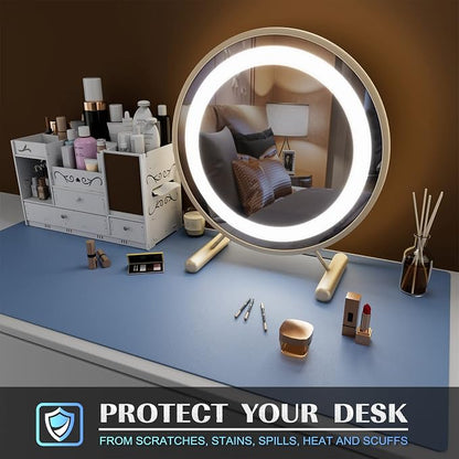K KNODEL Large Office Leather Desk Mat, Mouse and Keyboard Pad, Computer and - Image 6