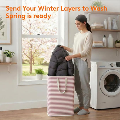 Lifewit 2 Pack Laundry Basket 80L Each, Collapsible Clothes Hamper - Image 2