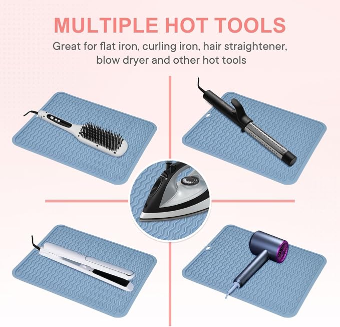 Oversize Silicone Heat Resistant Mat, Portable Travel Mat Cover - Image 5