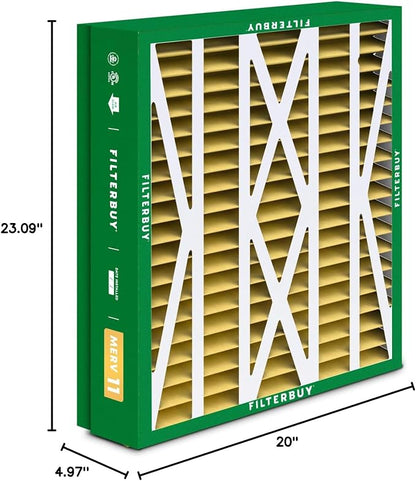 Filterbuy 21x23.5x5 Air Filter MERV 11 Superior Pet & Allergy Defense, Pleated - Image 10