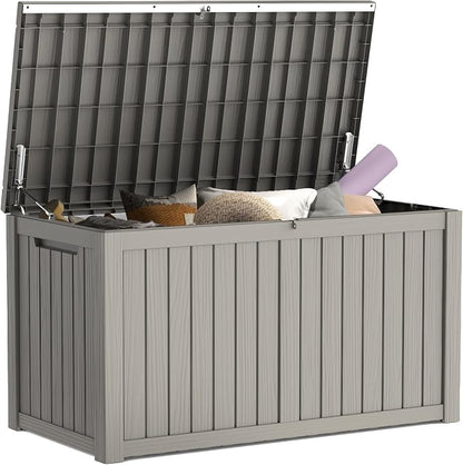 Mars Villa 180 Gallon Outdoor Storage Box Waterproof, Extra Large Resin Deck Box by MarsVilla
