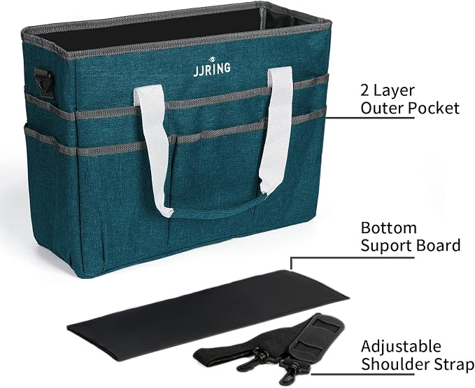 JJRING Craft Organizer Tote Bag, Large Art Storage Caddy - Image 4