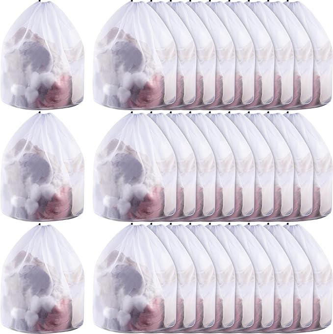 48 Pcs 24 * 32 Inches Fine Mesh Laundry Bag by Fabbay