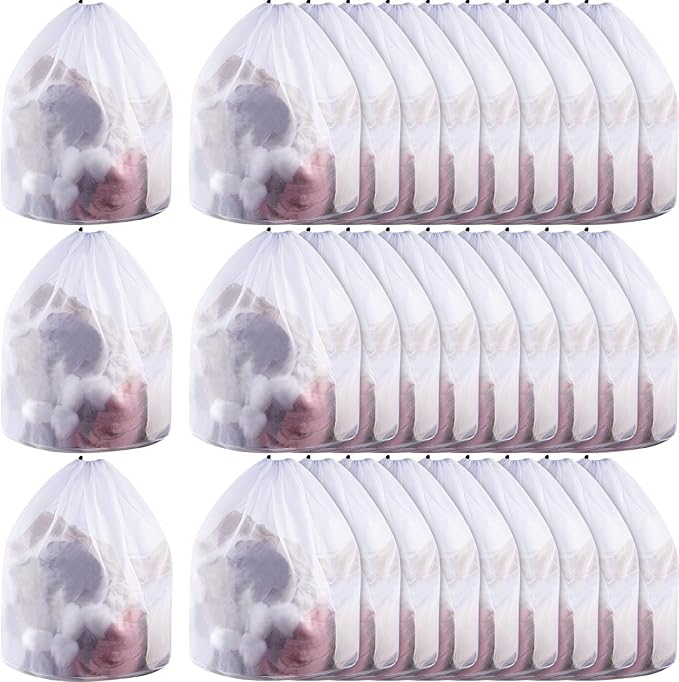 18 Pcs 24 * 32 Inches Fine Mesh Laundry Bag by Fabbay