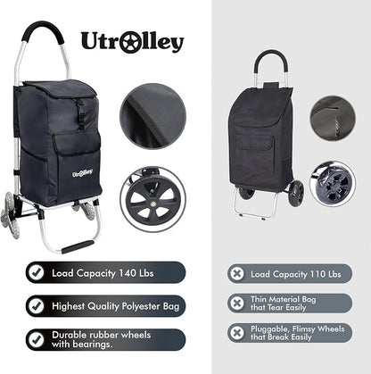 Ultra-Lightweight Foldable Stair-Climbing Shopping Cart - Image 8