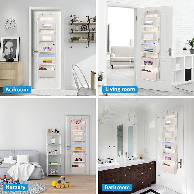 MAX Houser 5-Shelf Over The Door Hanging Organizer - Image 3