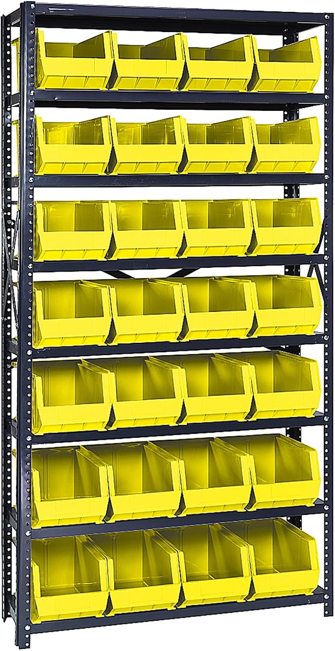 Quantum Storage Systems QSBU-240YL Giant Open Hopper Steel Shelving System by QuantumStorageSystems