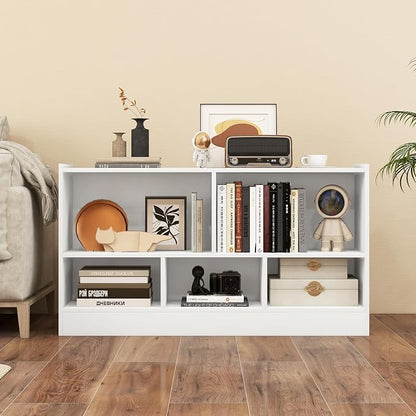 Giantex 5-Cube Bookcase, Freestanding 3-Tier Bookshelf - Image 6
