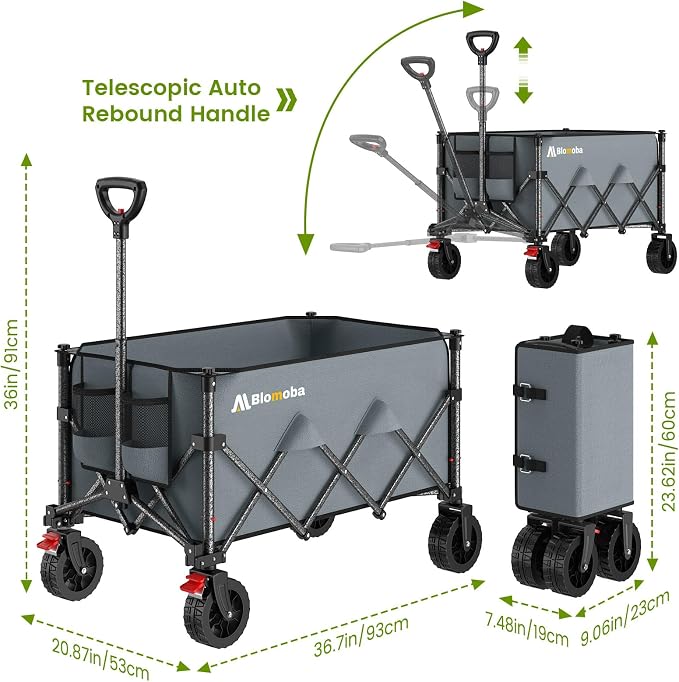 Blomoba Collapsible Wagon Cart - Image 7