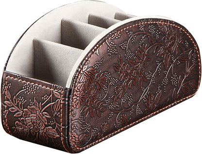 Leather Remote Control Holder, Universal TV Remote Organizer - Image 3