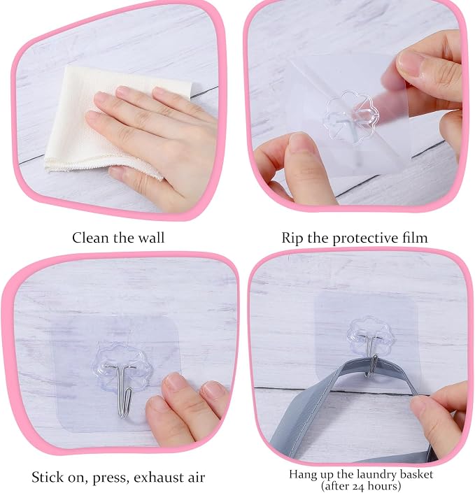 2 Pcs Small Hanging Laundry Bag Foldable Mesh Laundry Basket Portable Hanging - Image 7