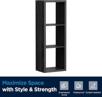 3 Cube Storage Organizer Single Row, Cube Shelf - Image 8