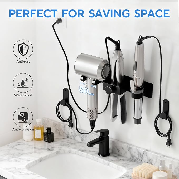 Hair Dryer Holder Wall Mount - Image 4