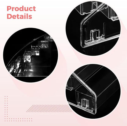 2 Pcs Acrylic Paint Organizers, 4-Tier Clear Nail Polish Storage Stands - Image 4