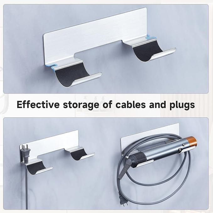 1PC Hair Straightener Holder Wall Mount Curling Iron Holder, Hair Dryer Holders - Image 6