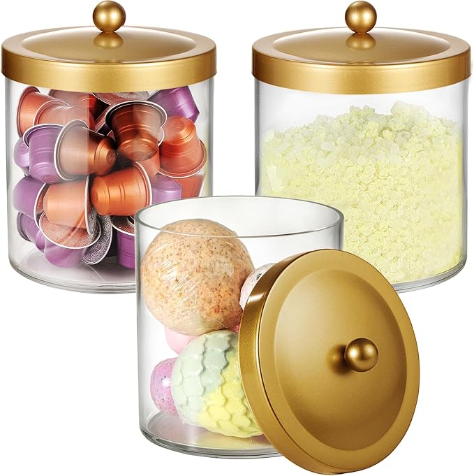 SheeChung 3 Pack 50 Ounce Large Clear Apothecary Jar by SheeChung