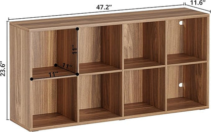 IRONCK Bookshelf, 8-Cube Storage Cube Shelf Organizer, Extra Thick Frame - Image 3
