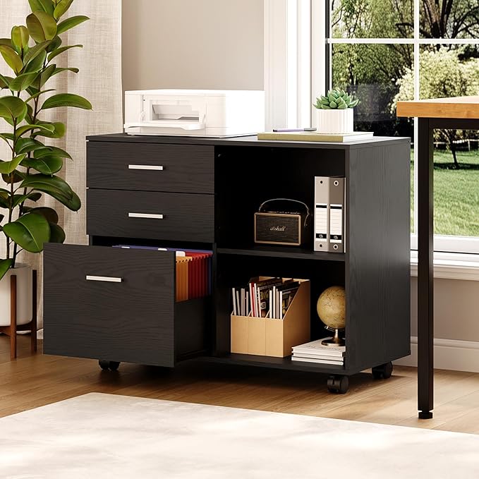 VINGLI 3 Drawer Wood Lateral File Cabinet by VINGLI
