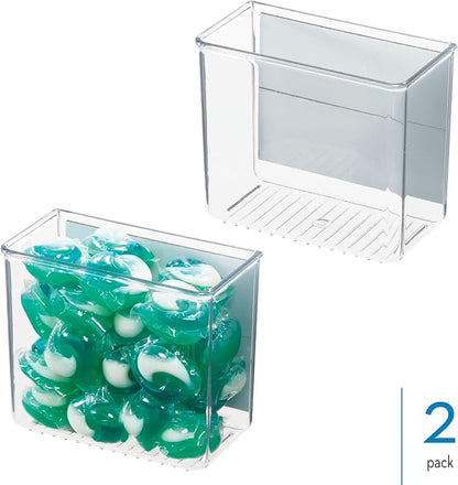 iDesign Magnetic Small Clear Plastic Organizer Bins - Image 2