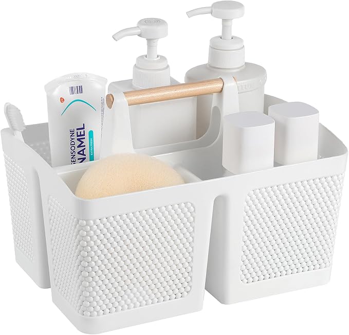 rejomiik Portable Shower Caddy Basket Plastic Cleaning Caddy Organizer Storage by rejomiik