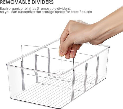 Vtopmart 6 Pack Food Storage Organizer Bins, Cabinet Organization and Storage - Image 3