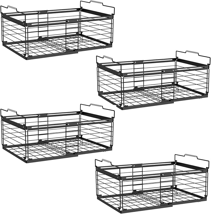 NADAMOO Freezer Organizer Bins, 4 Packs Large Expandable Stackable Chest by NADAMOO