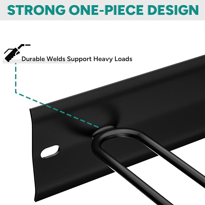EVERHANGER Wall Mount Ski Rack for Garage, Ski Storage Hangers for - Image 5