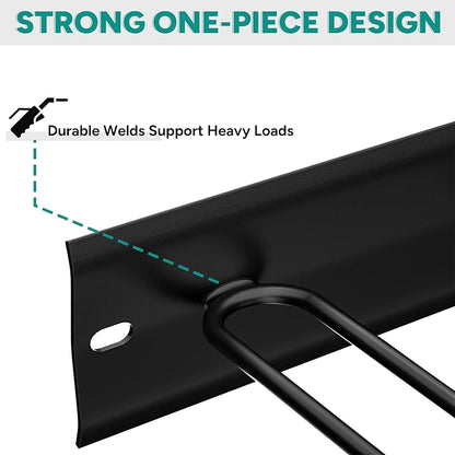 EVERHANGER Wall Mount Ski Rack for Garage, Ski Storage Hangers for - Image 5