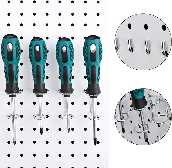 12 Pieces Screwdriver Organizer Tool Holders Multi-Tool Holder Double-Ring Tool - Image 3
