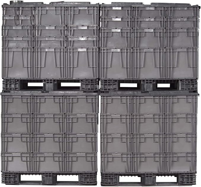 Buckhorn SW241507F101000 Plastic Straight Wall Storage Container Tote, light - Image 3