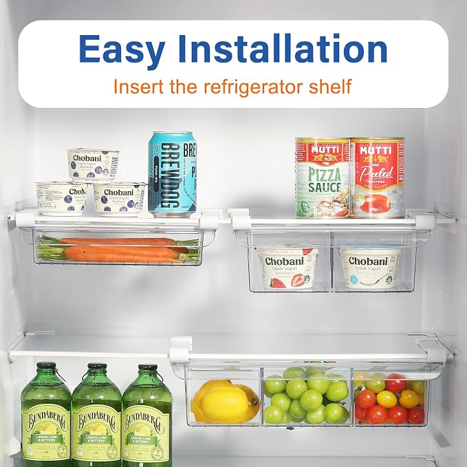 Pull-Out Fridge Drawer Organizer - Image 4