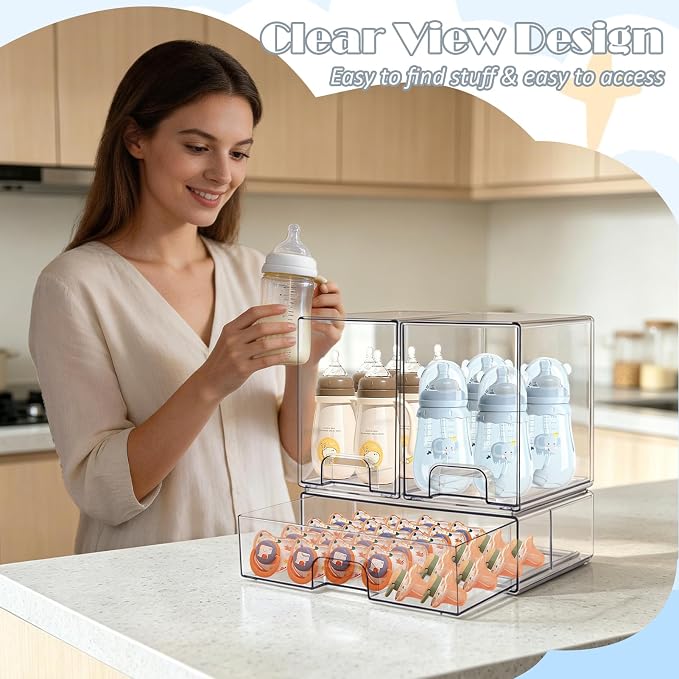 Baby Bottle Organizer with Hooks - Image 5