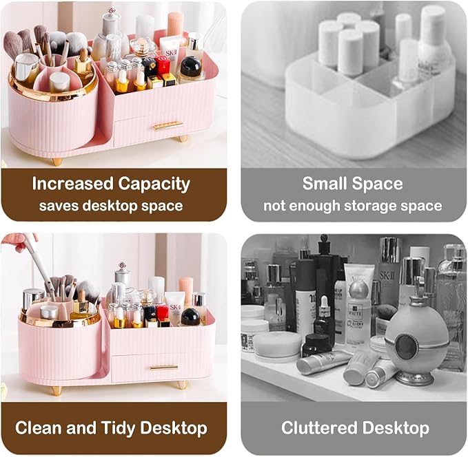 Rotating Makeup Organizer for Vanity - Image 6
