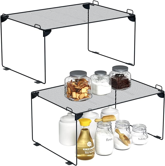 Neudeco Stackable Cabinet Shelf Organizer by Neudeco