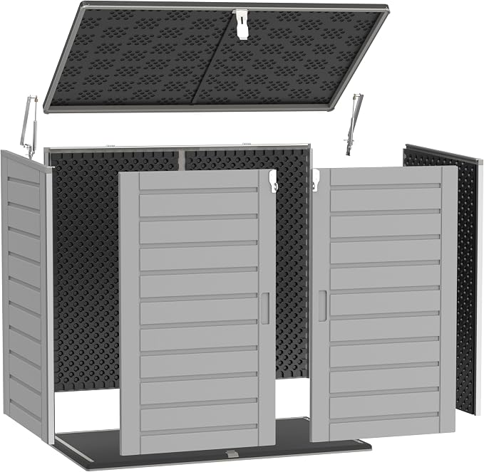 Horizontal Outdoor Storage Shed, 304 Gallon Resin Storage Shed - Image 8