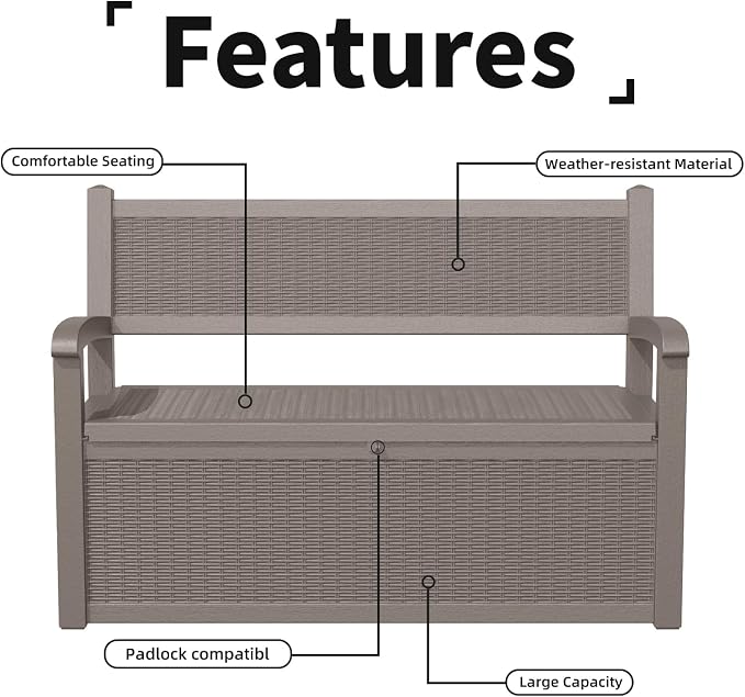 Outdoor Storage Bench - Image 7
